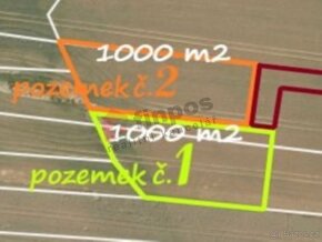 Prodej dvou investičních pozemků, každý o velikosti 1000 m2, - 2