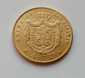 Zlatý 4 Escudos 1868 - Izabela II. - 2