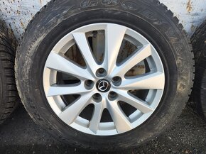 17"zimní alu sada 5x114 origo Mazda CX5 CX7 225/65 Goodyear - 2