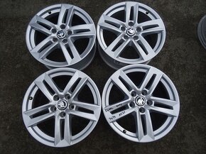 Alu disky originál Škoda, 17", 5x112, ET 42 , šířka 7J - 2