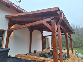 Dřevěná pergola 5,5 x 4,3 m - 2