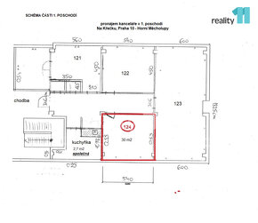 Pronájem komerčního prostoru, 30 m2, Na křečku, Praha - 2