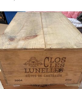 Clos les lunelles; Cotes De Castillon;  2004 - bedna - 2