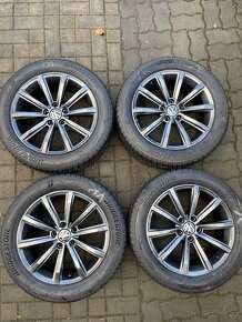 ORIGINÁL Alu Volkswagen London R17, 5x112 - TOP STAV, ZIMNÍ - 2