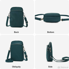 ♥️ Kabelka crossbody přes rameno / zeleno-modrá taška - nová - 2