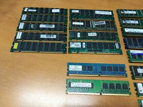 Různé druhy RAM pamětí SDRAM, DDR i DDR2 do počítače - 2
