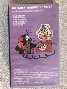 VHS Krtkova dobrodružství 5. - 2