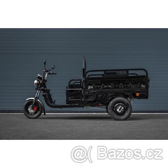 Nákladní tříkolka - rikša - tuk tuk, g1 1000W, černá - 2