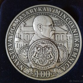 Strieborná medaila - návšteva prezidenta T.G.Masaryka - 2