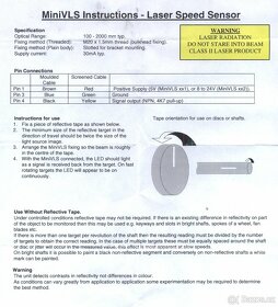 Laserová reflexní sonda MiniVLS 111 - 2