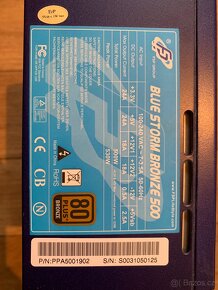 PC zdroj PSU 500w Fotorn Blue Storm 500 Bronze - 2