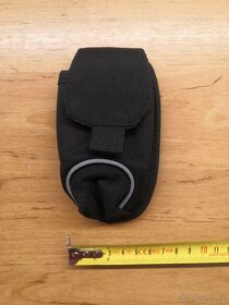 Víceúčelové černé textilní pouzdro na pásek na suchý zip - 2