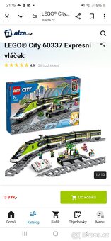 LEGO® City 60337 Expresní vláček. Nové, rozbalene. - 2