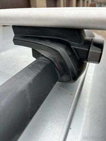 THULE WINGBAR PŘÍČNÍKY 120CM+THULE PATKY NA HAGUSY,TOP STAV - 2