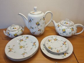 Sada porcelánu 2x konvice, přišlušenství - 2