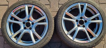 Alu kola Škoda Fabia 5x100 7x16 ET38 Barum 205/45r16 letní - 2