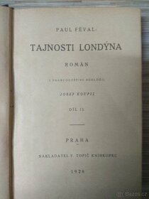 Knihy Paul Feval, Tajnosti Londýna 1926, 1a 2 díl - 2