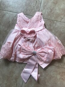 Dívčí tylové květinové šaty pro miminko a batole - 2