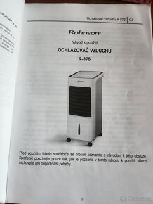 Ochlazovač a ionozátor vzduchu Rohnson 80 W, 5 l - 2