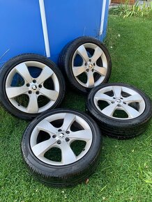 Alu kola Škoda R17 5X112 LETNÍ PNEU 225/45 R17 PIRELLI - 2