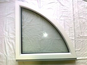 Čtvrtkruhové fixní okno VEKRA, 80 cmx 80 cm - 2