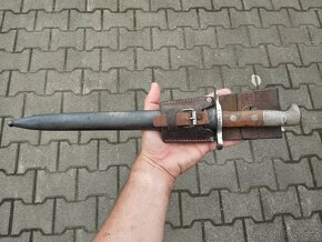 Krásně zachovalý originální švýcarský bajonet vzor 1918 - 2