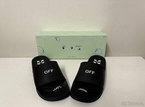 Off-White Pool Slides Black White - 2