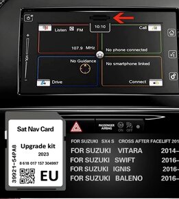 Suzuki - Navigační SD mapy 2023 Evropa. - 2