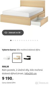 Postel IKEA Malm 140x200 cm - 2