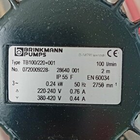 Vřetenové čerpadlo Brinkmann - 2