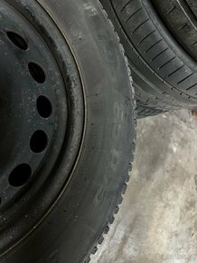 Plechové disky 5x112 195/65 r15 zimní pneu - 2