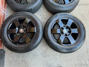 Alu 15" 5x112,škoda ORION - Black Nové,O2,O3 zimní pneu 85% - 2