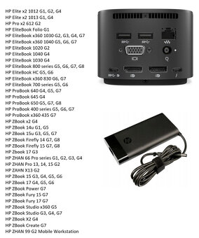 HP Thunderbolt Dock G2 230W USB 3.0 USB-C 3.2, DisplayPort - 2