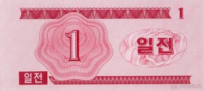 Severní Korea - 1 Chon bankovka, 1988, UNC - 2