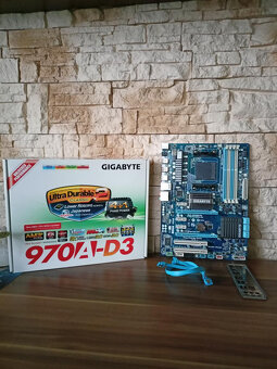 GIGABYTE GA-970A-D3 - AMD 970, socket AM3+ , podpora AMD FX - 2