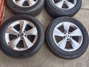 Zánovní Alu 17" 5x112 škoda Nanuq zimní 81% Kodiaq - 2