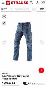 Džínové kalhoty engelbert strauss power denim - 2