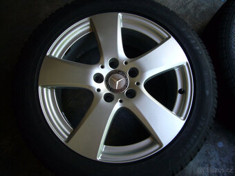 ZIMNÍ ALU KOLA orig.MERCEDES 17" 5x112 7" et-48,5,stř.-66, - 2