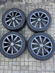 ORIGINÁL Alu Volkswagen Dijon R17, 5x112- TOP STAV - 2