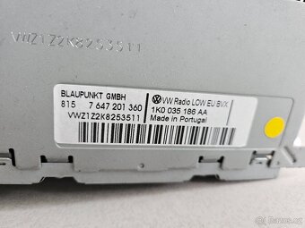 VW RCD 310 MP3 - 1K0035186AA - 7647201360 - VW GOLF 6 PLUS T - 2