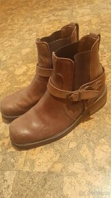 Panske kožené boty kowboy koně vel 44 - 2
