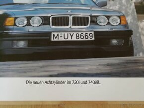 Obraz - plakát BMW E32 V8, M60, 730i, 740i, iL - 2