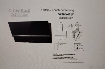 Digestoř Dieter Knoll-NOVÁ-80cm - 2