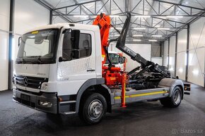 MERCEDES ATEGO - 1222 HÁKOVÝ NOSIČ KONTEJNERŮ + HYDR. RUKA - 2