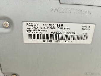 VW RCD 300 CD VW GOLF 5 CADDY TOURAN PASSAT B6 1K0035186R - - 2