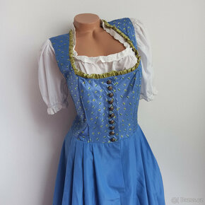 dámské bavorské saténové šaty eur 44 TOP STAV - 2