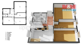 Pronájem, byt 3+1, 69 m², Žamberk, Náměstí Gen. Knopa - 2