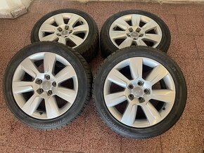 Originální ALU kola audi 5x112 r17 zimní pneu 6mm - 2