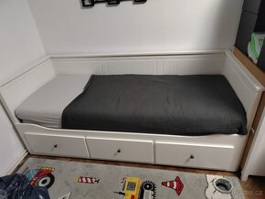 Postel rozkládací HEMNES IKEA se 3 zás. a 2 matracema - 2