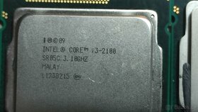 i3-2100 (LGA 1155, 3,1 Ghz, Sandy Bridge) - 2